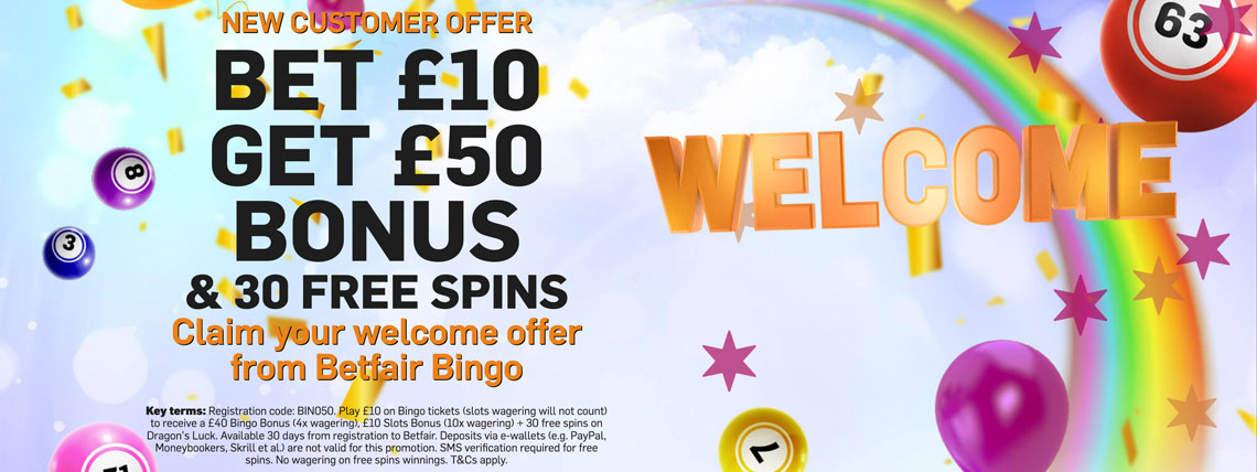 betfair free spins bingo