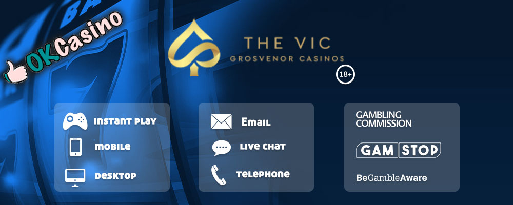 The Vic Casino info panel
